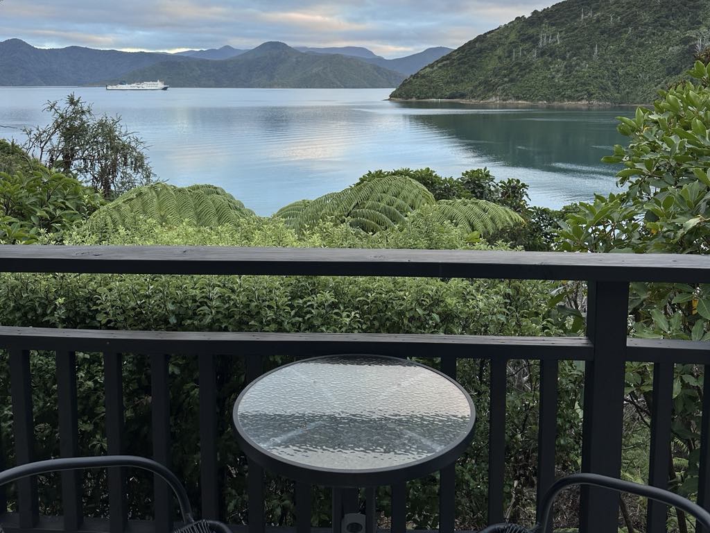 View from Seaclusion cottage deck