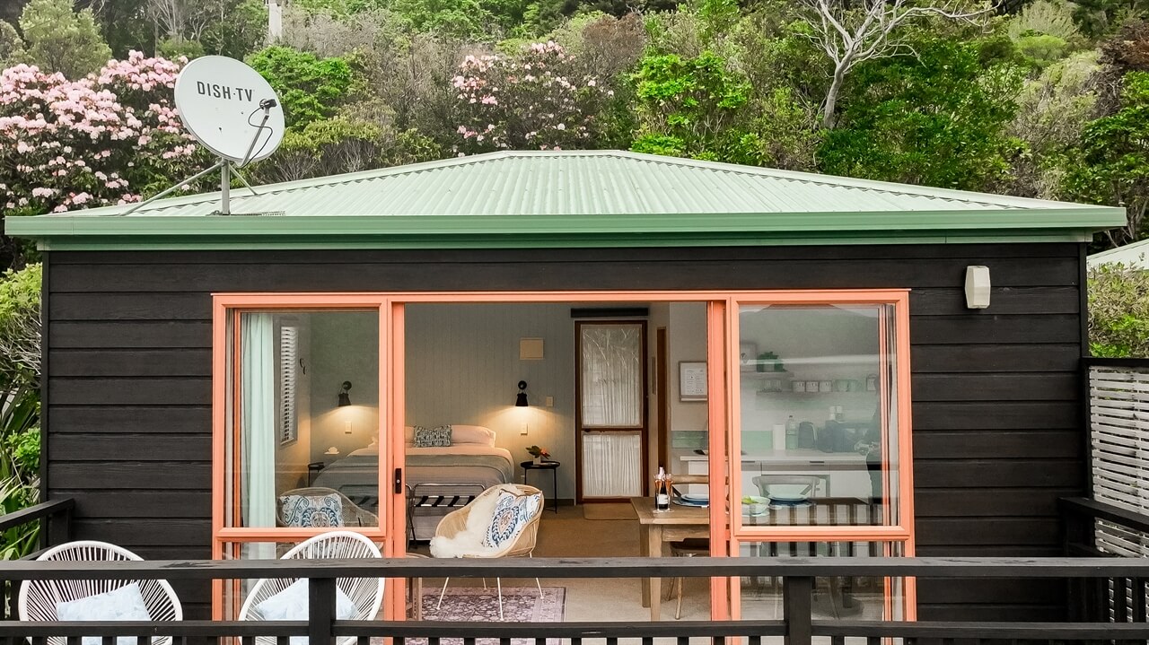 A birds eye view of the cottage